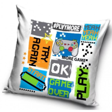 EU Gamer mintás párnahuzat 40x40 cm Nr1 lakástextília