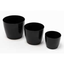 EU Kaspó Silvia Fekete szám: 1.1L kerti tárolás