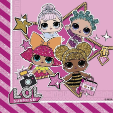 EU LOL Surprise Glitterati szalvéta 20 DARABOS, 33x33 cm party kellék