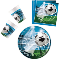 EU Soccer Fans, Focis party szett 36 darabos, 23 cm-es tányérral Nr2 party kellék