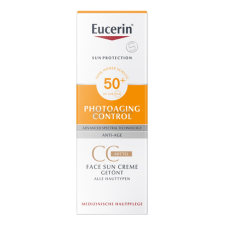 Eucerin Sun FF50 színezett napozó arckrém Medium árnyalat 50 ml arckrém