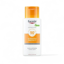 Eucerin Sun Sensitive Protect Extra könnyű naptej SPF50+ naptej, napolaj