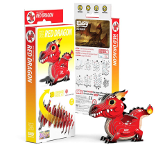 Eugy 3D puzzle-ök EUGY Vörös Sárkány 3D puzzle puzzle, kirakós
