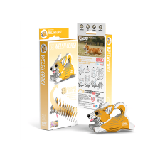 Eugy Welsh Corgi 3D puzzle puzzle, kirakós