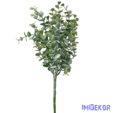  Eukaliptusz 7 ágú műzöld csokor 35cm - Sötétzöld dekorációs kellék