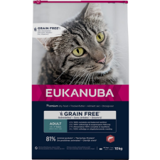 Eukanuba Grain Free Adult Lazac 10 kg felnőtt macskáknak macskaeledel