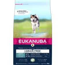 Eukanuba Grain Free L Adult Bárány 3 kg felnőtt nagytestű kutyáknak kutyaeledel
