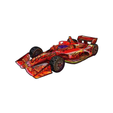 EUREKA PUZZLES Fa puzzle játék 110 darabos F1 versenyautó puzzle, kirakós