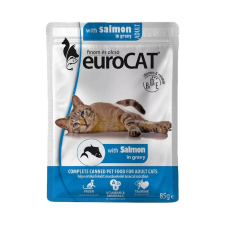 Euro Dog Euro Cat Pouch Macskaeledel (Lazac) - 85 g macskaeledel