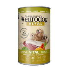 Euro Dog Konzerv Vital Kacsa – 12×1240 g kutyaeledel