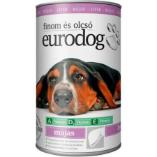  EURO DOG kutyakonzerv májjal 415g kutyaeledel