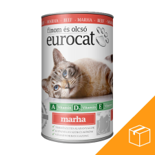 ,Euro Pet, Euro Cat Konzerv Macskáknak (Marha) - 24x415 g macskaeledel