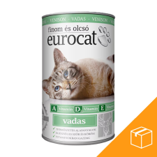 ,Euro Pet, Euro Cat Konzerv Macskáknak (Vad) - 24x415 g macskaeledel