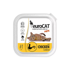 ,Euro Pet, Euro Cat Paté Alutálcás Macskaeledel (Csirke) - 100 g macskaeledel