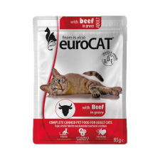,Euro Pet, Euro Cat Pouch Macskaeledel (Marha) - 85 g macskaeledel