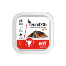 ,Euro Pet, Euro Dog Paté Alutálcás Kutyaeledel (Marha) - 300 g kutyaeledel