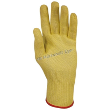 Euro Protection / Eurotechnique Kötött vékony sárga kevlar kesztyű, vágásbiztos, hőálló védőkesztyű