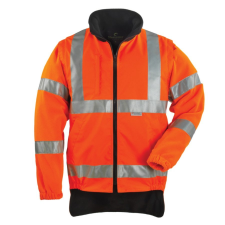 Euro Protection Fluo 4/1pe sárga/kék kabát (HV narancs, S) láthatósági ruházat