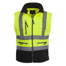 Euro Protection Fluo pulóver levehető ujjú narancs (HV sárga/sötétkék, 3XL) munkaruha