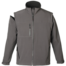 Euro Protection ÚJ! YANG 2/1 LEVEHETŐ UJJÚ FÉRFI SOFTSHELL KABÁT SZÜRKE_XL