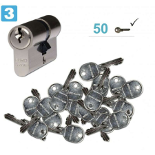 Euro Secure ES.Ni biztonsági zárbetét + 50 kulcs, 35/45mm zár és alkatrészei