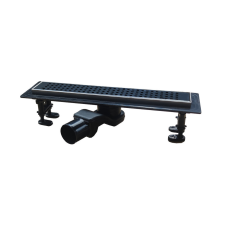 Euro Standard zuhanyfolyóka - MATT FEKETE - Ø 50 mm kifolyással - 60 cm építőanyag