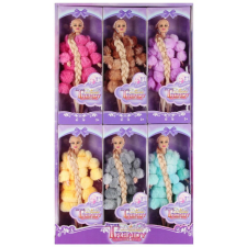 Euro-Trade Bábika v kožuchu 29cm barbie baba
