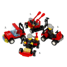 Euro-Trade Építőjáték Alleblox FireBrigade 27-36db/4változat barkácsolás, építés
