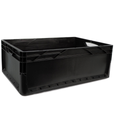 Eurobox-System OBI Tauro Eurobox rendszer tömörfalú doboz 60 x 40 x 22 cm fekete bútor