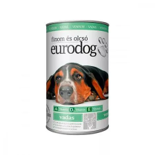 EURODOG Kutyaeledel, konzerv, 1240 g, EURODOG, vadas kutyaeledel