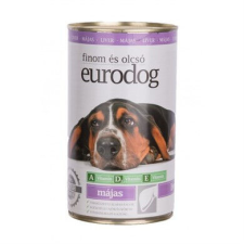  EURODOG KUTYAELEDEL KONZERV MÁJ 415G kutyaeledel