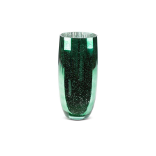 Eurofirany Molly2 üveg váza Zöld 16x38 cm dekoráció