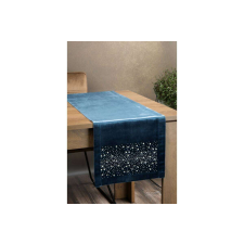 Eurofirany Royal2 bársony asztali futó Kék 35x140 cm party kellék