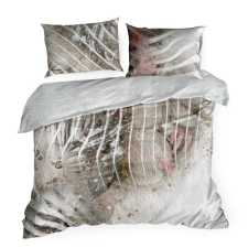 Eurofirany Szatén ágynemű 160x200 Eva 19 szürke-bézs mazaj Eva Minge Eurofirany lakástextília