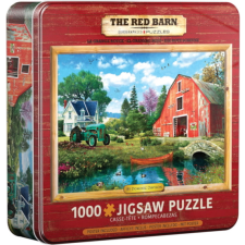 Eurographics 1000 db-os puzzle fém dobozban - The Red Barn by Dominic Davidson (8051-5526) puzzle, kirakós