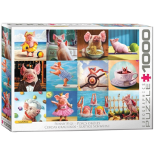 Eurographics 1000 db-os puzzle - Funny Pigs, Lucia Heffernan (6000-5770) puzzle, kirakós