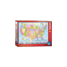 EuroGraphics 1000 db-os puzzle - Map of the USA - (6000-0788) puzzle, kirakós