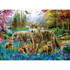  Eurographics puzzle farkascsalád a tónál XL 500 darabos puzzle, kirakós