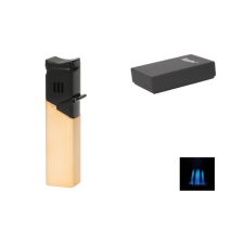 Eurojet 4 Jet fekete–roséarany színű öngyújtó, szivartartóval öngyújtó