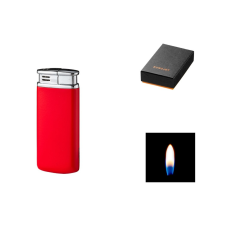 Eurojet Piezo gyújtású öngyújtó –  Piros-króm öngyújtó