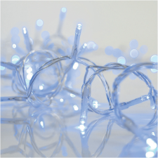 eurolamp JÉGCSAPFÜZÉR KÜL- ÉS BELTÉR, 100LED, KÉK, 180X60CM, SOROLHATÓ, IP44, ÁTLÁTSZÓ KÁBEL kültéri izzósor