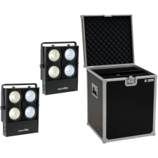 Eurolite Set 2x Audience Blinder 4x100W LED COB CW/WW + Case világítás