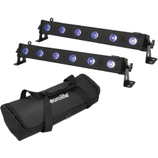 Eurolite Set 2x LED BAR-6 QCL RGB+UV Bar + Soft Bag világítás