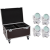 Eurolite Set 2x LED TMH-X4 Moving-Head Wash Zoom ws + Case with wheels