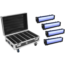 Eurolite Set 4x AKKU Bar-6 Glow QCL + Case with charging function világítás
