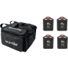 Eurolite Set 4x AKKU TL-3 QCL RGB+UV Trusslight + SB-4 Soft Bag