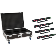 Eurolite Set 4x LED PIX-12 HCL Bar + Case with wheels világítás