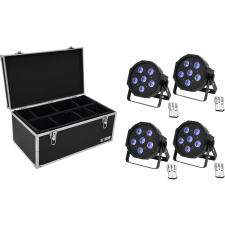 Eurolite Set 4x LED SLS-603 TCL UV Floor + Case TDV-1 világítás