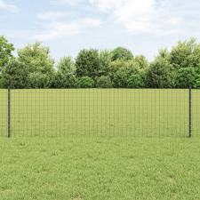  Európai Kerítés 11 U Oszlopokkal Szürke 0.6x25 m Acél építőanyag