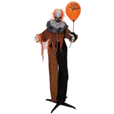 EuroPalms Halloween figura bohóc lufival  animált  166cm dekoráció